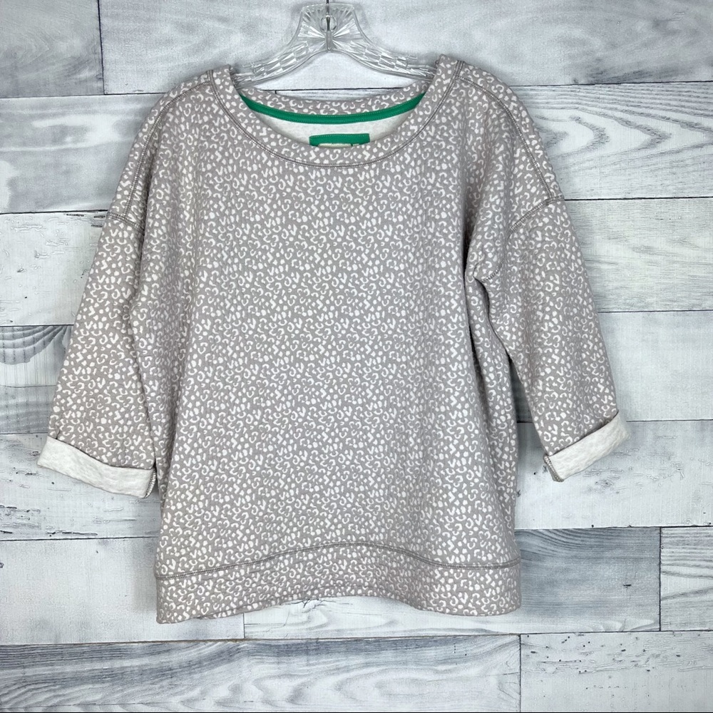 🍭 Anthropologie Lilka Leopard Sweatshirt